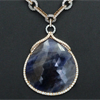 67.23ct.tw. Diamond And Sapphire Necklace<br>Sliced Sapphire 63.19ct. 18KWR MNG186